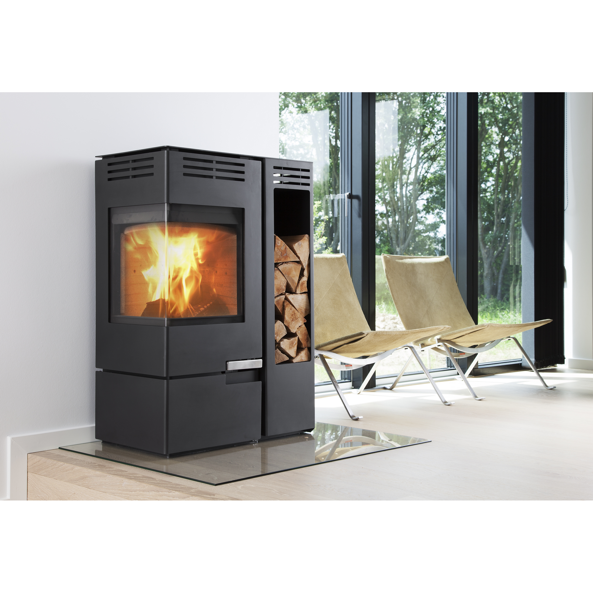 Kaminofen '12' Stahl 6 kW + product picture